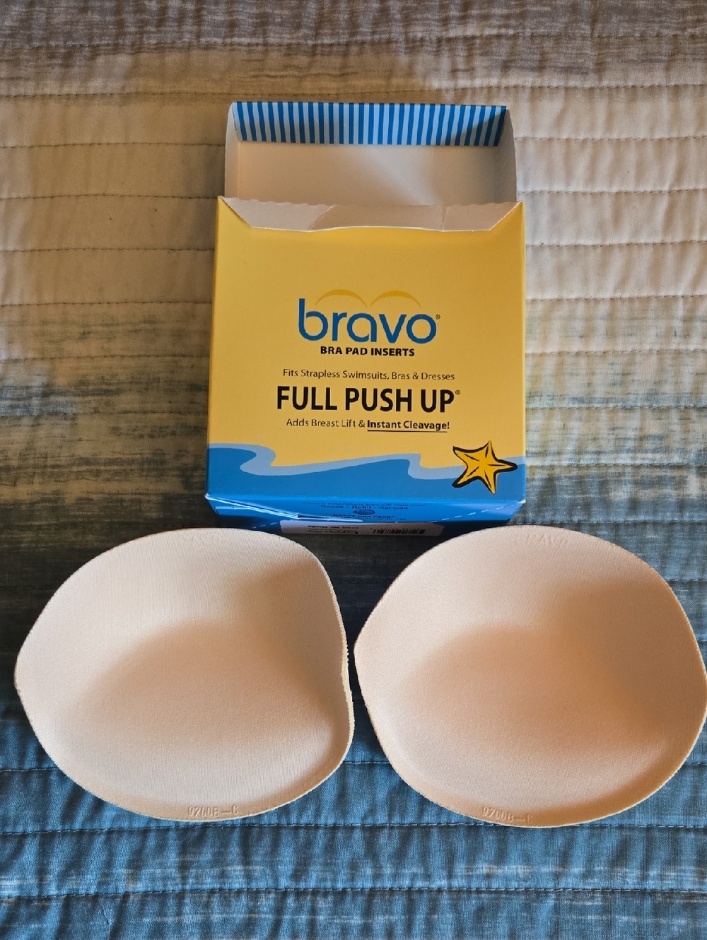 Bravo Nude Full Push Up Bra Pad Inserts